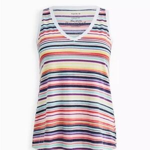 Torrid Multicolor Striped Tank